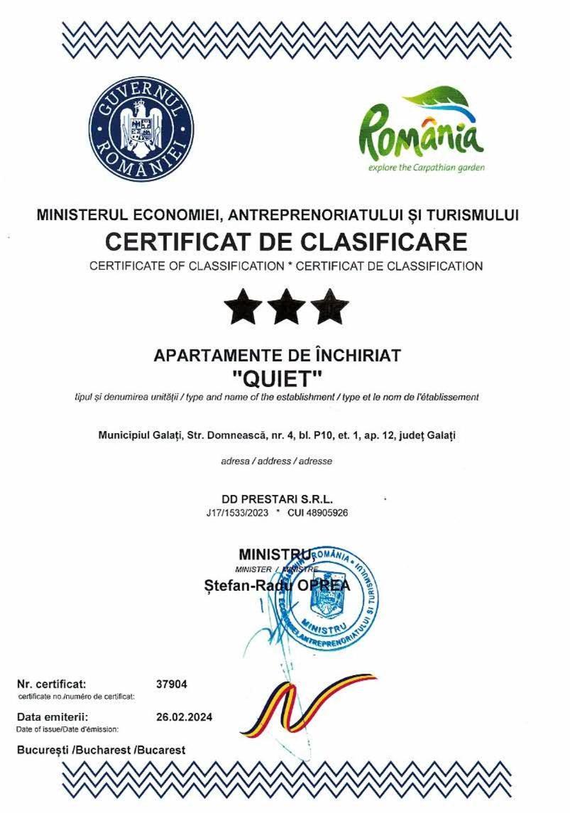 Apartament Quiet Galaţi Esterno foto